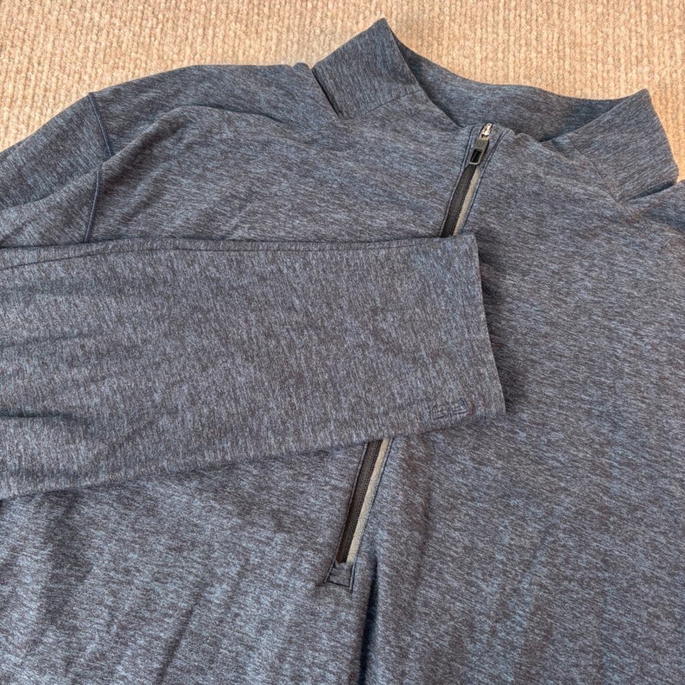Lululemon Blue Surge Warm Half Zip Pullover Men's Size Large EUC LM3AORS